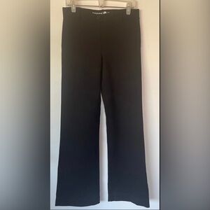 BETABRAND DRESS CASUAL YOGA BLACK WOMENS PANTS SIZE M BELT LOOPS STRETCH PULL ON